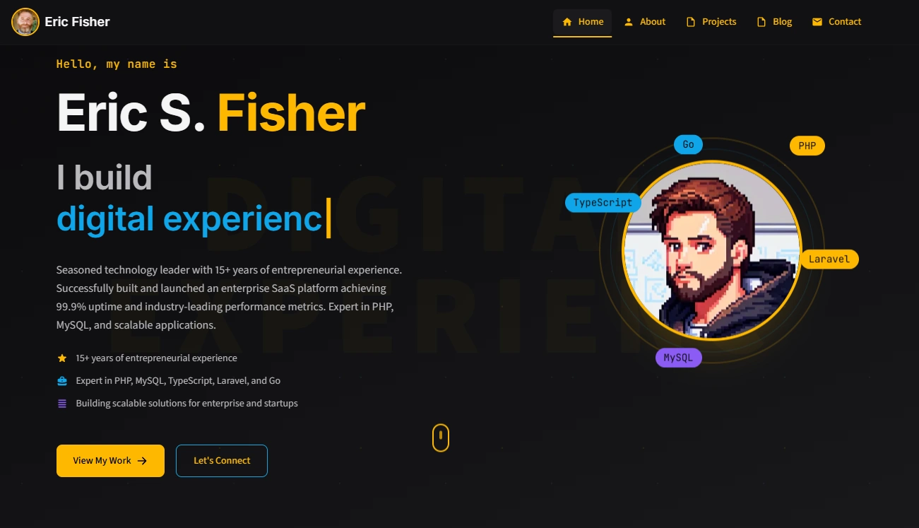 Personal Portfolio screenshot